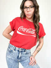 Load image into Gallery viewer, Vintage 90s Red Coca-Cola Logo Tee Size M
