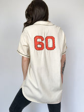 Load image into Gallery viewer, Vintage 1950s Embroidered Fort Lee Doge Davis Flannel Little League Baseball Jersey
