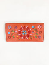 Load image into Gallery viewer, Vintage Hand Tooled Painted Wallet
