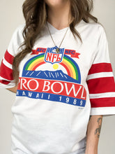 Load image into Gallery viewer, Vintage 1989 NFL Pro Bowl Hawaii White Jersey Ringer Size M
