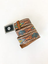 Load image into Gallery viewer, Vintage Thunderbird Hand Painted Embossed Leather Belt
