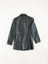 Load image into Gallery viewer, Vintage 00s Black Leather Trench
