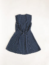 Load image into Gallery viewer, Vintage 90s Navy and White Polka Dot Dress
