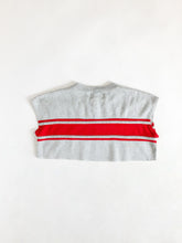 Load image into Gallery viewer, Vintage 80s Wilson Grey &amp; Red Cropped Sweatshirt
