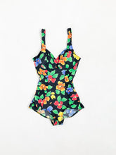 Load image into Gallery viewer, Vintage 90s Floral One Piece Swimsuit Size S
