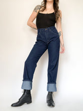 Load image into Gallery viewer, Vintage 90s Rustler Dark Wash High Rise Jeans Waist 30”
