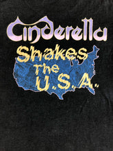 Load image into Gallery viewer, Vintage 1986 Cinderella Shakes the USA Tour Tee Size L
