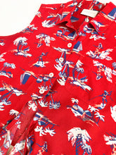 Load image into Gallery viewer, Vintage 90s Liz Claiborne Hawaiian Tie Up Top
