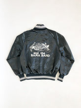 Load image into Gallery viewer, Vintage 80s Hank Williams Jr and the Bama Band Black Satin Jacket
