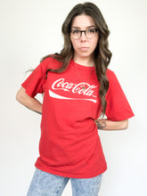 Load image into Gallery viewer, Vintage 90s Red Coca-Cola Logo Tee Size M
