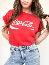 Load image into Gallery viewer, Vintage 90s Red Coca-Cola Logo Tee Size M
