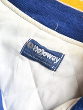 Load image into Gallery viewer, Vintage 80s Blue Satin Bomber Jacket
