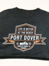 Load image into Gallery viewer, Vintage Port Dover Canada ‘Life is Better at the Beach’ Cropped Biker Tee Size L
