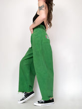 Load image into Gallery viewer, Vintage 90s Cross Colours Green High Rise Baggy Jeans Waist 31/32”
