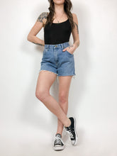 Load image into Gallery viewer, Vintage 90s Wrangler High Rise Cut Off Shorts Waist 32/33”
